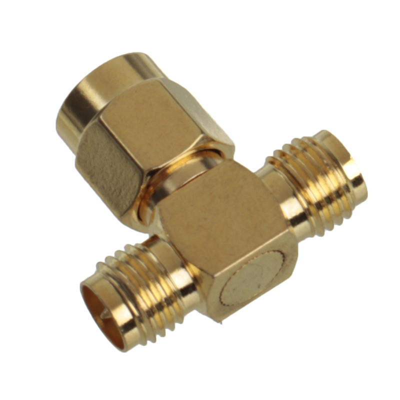 best promotion adapter sma male to two sma female jack triple t rf connector triple 1m2f