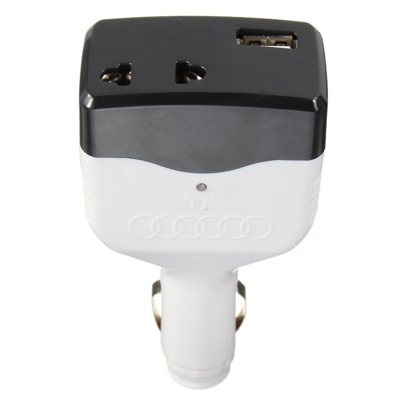 best promotion car charger power inverter adapter dc 12v/24v to ac converter +usb direct outlet