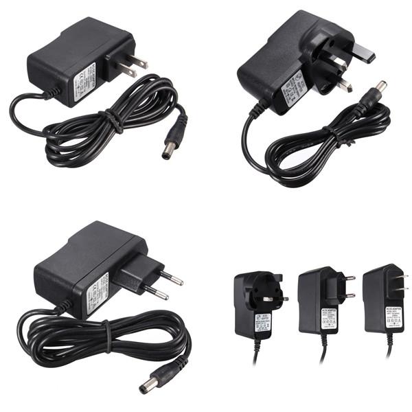 black optional for dc ac 100-240v adapter charger 3v 1a power supply 5.5mm x 2.5mm uk eu us plug 50-60hz convenient