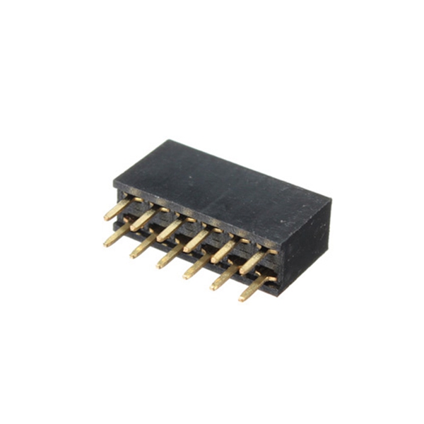 brand new 2.54mm double row female straight header socket long pin strip