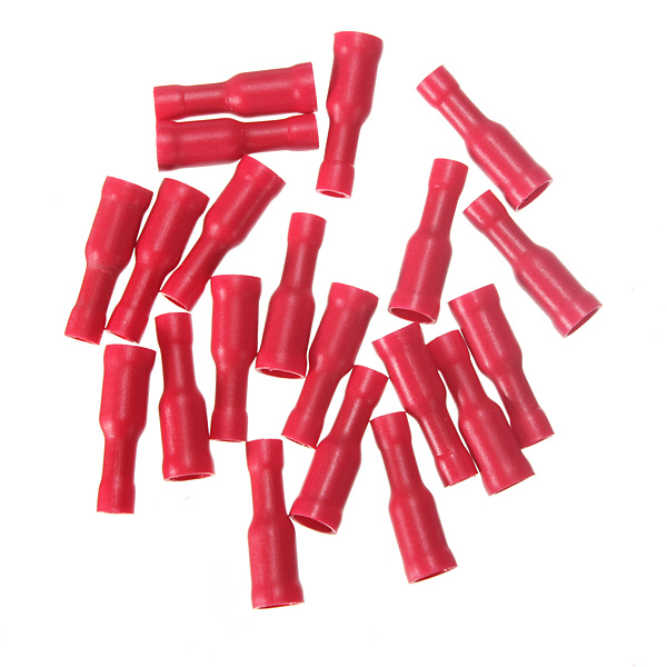 brand new 20pcs female insulated bullet electrical wire crimp terminal connector 18-22awg brand new 20pcs female insulated bullet electrical wire crimp terminal connector 18-22awg