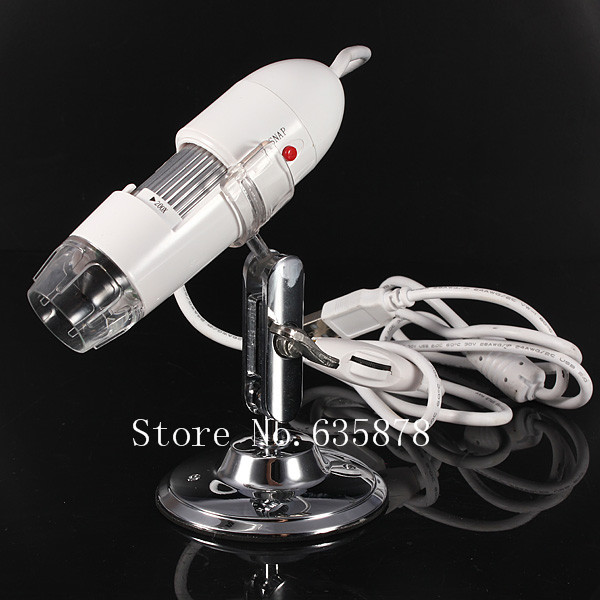 brand new 25x - 200x 2.0mp usb digital microscope maginfier camera endoscope white with led light