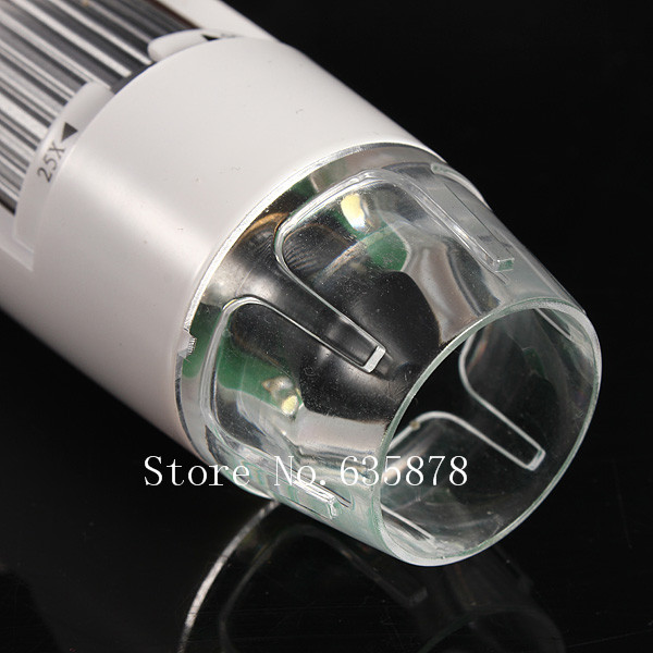 brand new 25x - 200x 2.0mp usb digital microscope maginfier camera endoscope white with led light