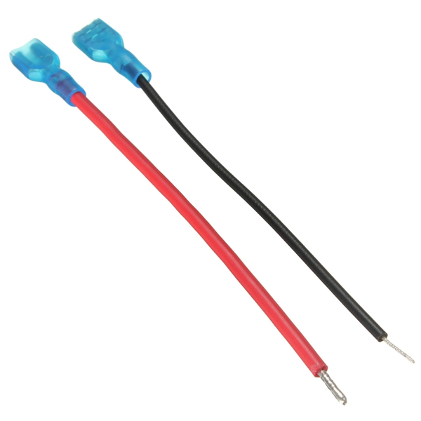 brand new 2pcs fully insulated 6.35mm female spade connector terminals pvc with cable brand new 2pcs fully insulated 6.35mm female spade connector terminals pvc with cable
