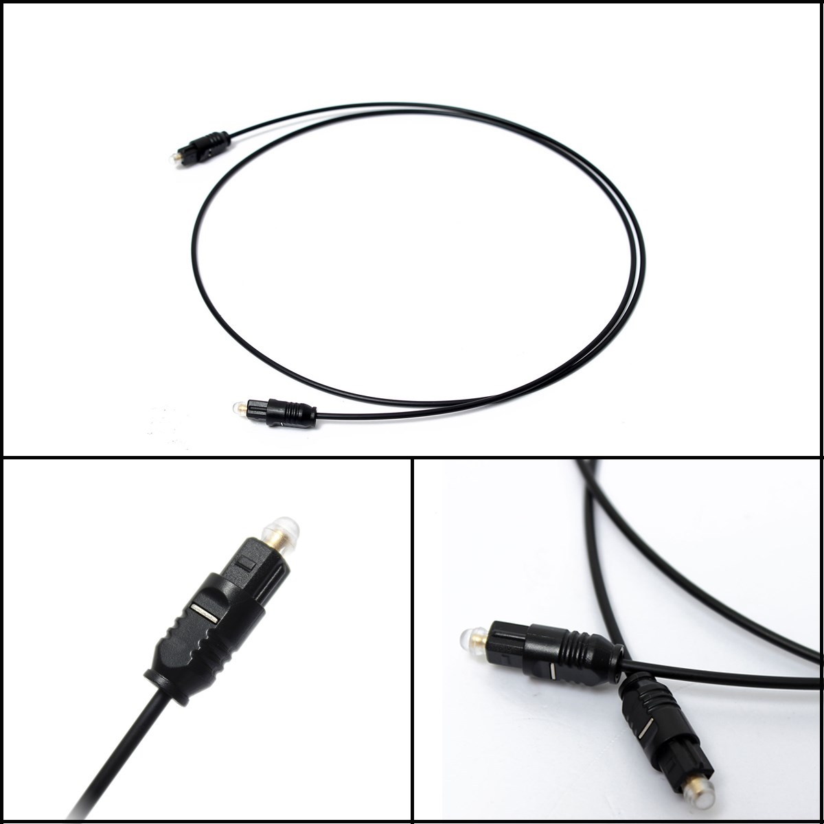 brand new 3 feet gold plated digital audio optical optic fiber cable toslink spdif cord