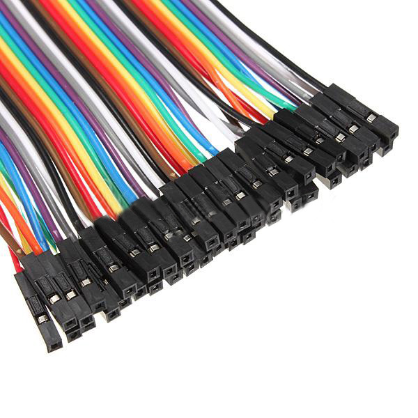 brand new 40pcs 1-pin 10cm 2.54mm male to female breadboard jumper wire cable