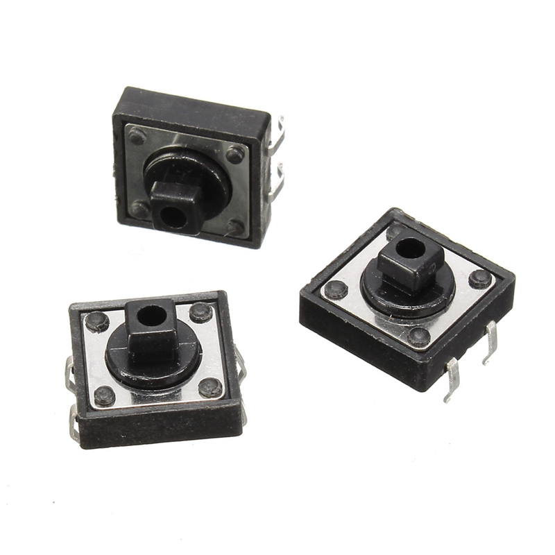 brand new 50x dc12v tc-1212t tact tactile push button switch momentary smd pcb switchs 12x12x7.3mm