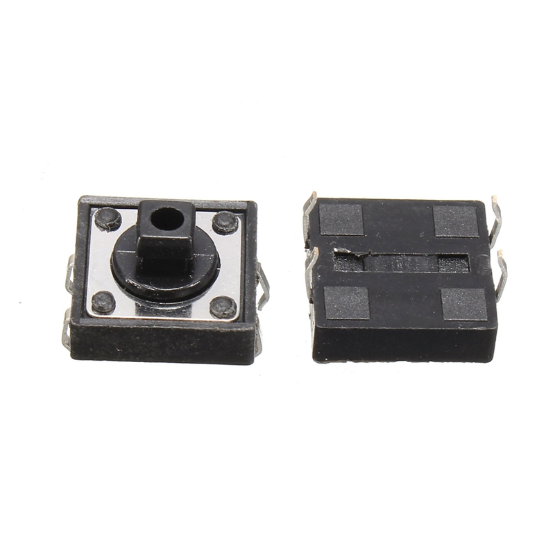 brand new 50x dc12v tc-1212t tact tactile push button switch momentary smd pcb switchs 12x12x7.3mm