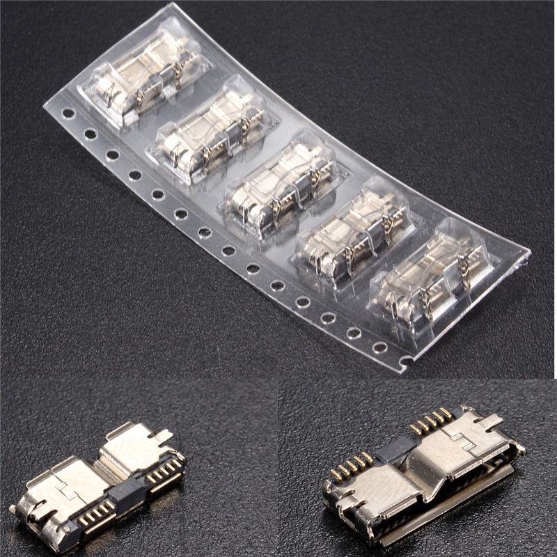brand new 5pcs hi-speed micro usb 3.0 female 10pin smd smt socket pcb soldering connectors brand new 5pcs hi-speed micro usb 3.0 female 10pin smd smt socket pcb soldering connectors