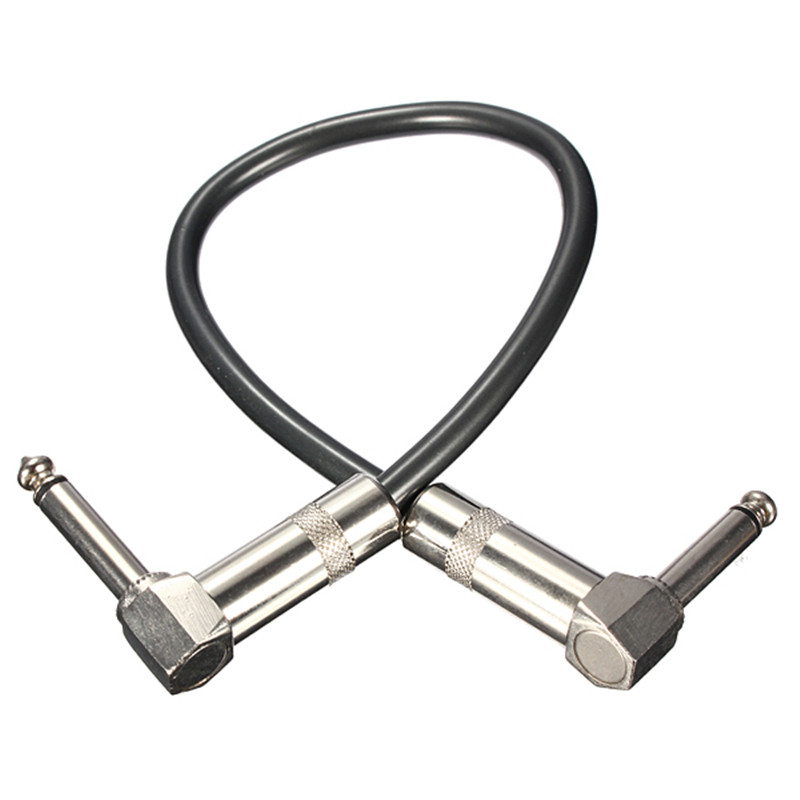 brand new 6.35mm 1/4 inch 90 deg angle jack plug guitar patch lead effects pedal cable brand new 6.35mm 1/4 inch 90 deg angle jack plug guitar patch lead effects pedal cable