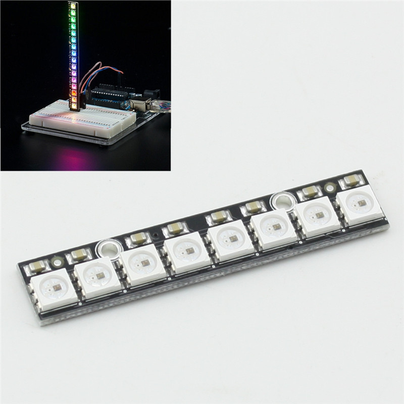 brand new 8 x ws2812 led strip 5050 rgb for arduino trinket gemma brand new 8 x ws2812 led strip 5050 rgb for arduino trinket gemma