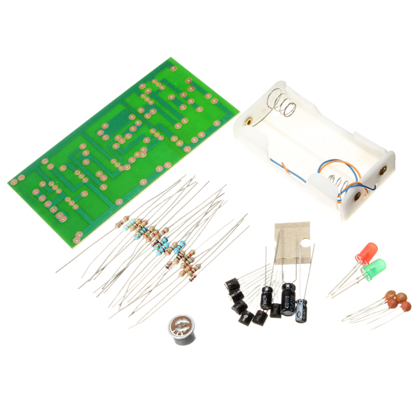 brand new clap switch suite electronic production diy kits red green led display circuit