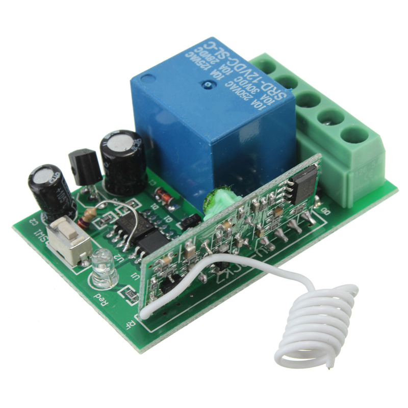 brand new dc 12v 10a relay 1ch wireless rf remote control switch transmitter receiver working modes self-locking