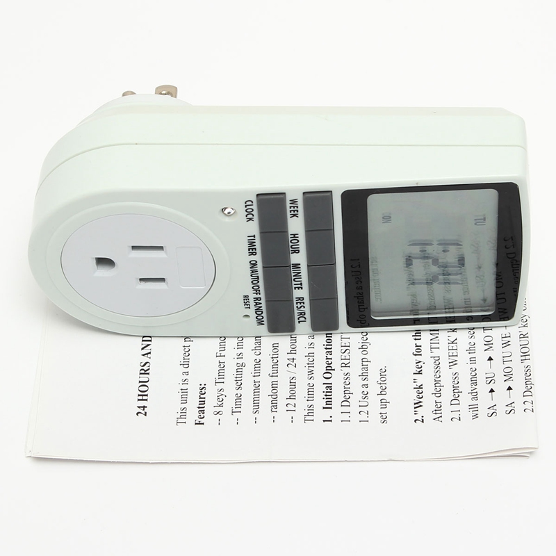 brand new lcd display programmable digital electronic timer switch 24h 7 day ac 15a 110v us plug new brand new lcd display programmable digital electronic timer switch 24h 7 day ac 15a 110v us plug new