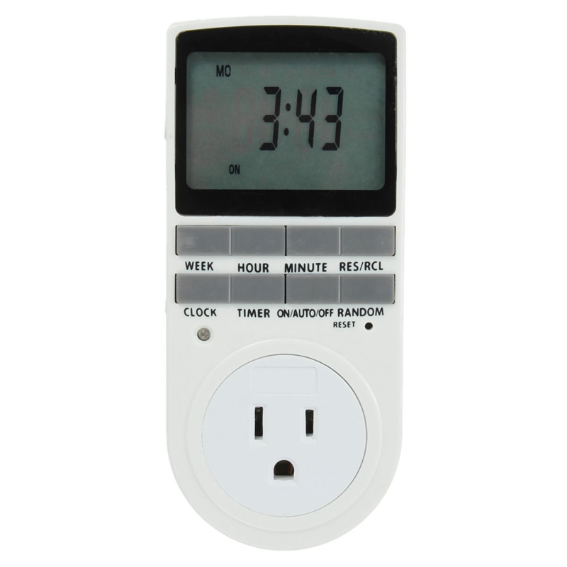 brand new lcd display programmable digital electronic timer switch 24h 7 day ac 15a 110v us plug new