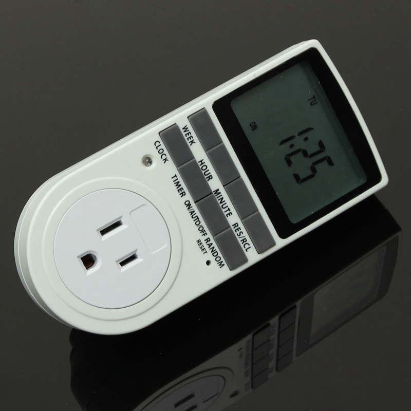 brand new lcd display programmable digital electronic timer switch 24h 7 day ac 15a 110v us plug new