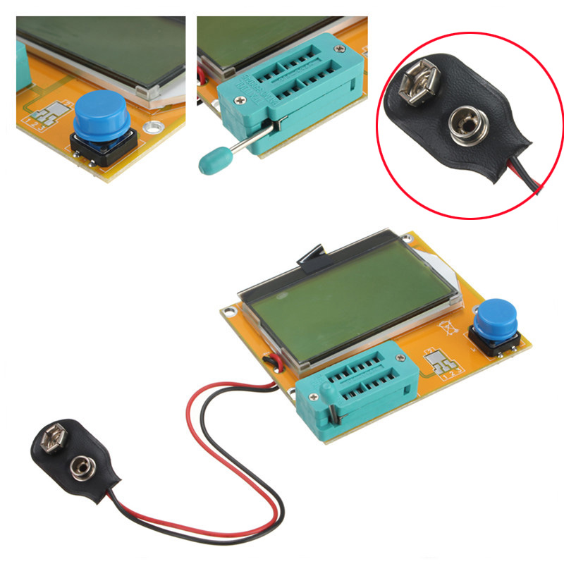 brand new lcr-t4 esr meter transistor tester diode triode capacitance scr inductance