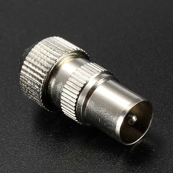 brand new male tv aerial connector - rf coax cable plug socket view coaxial metal best promotion