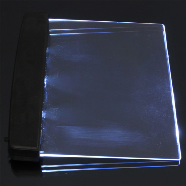 brand new portable night vision reading read book light wedge panel lamp led whole page