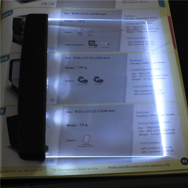 brand new portable night vision reading read book light wedge panel lamp led whole page