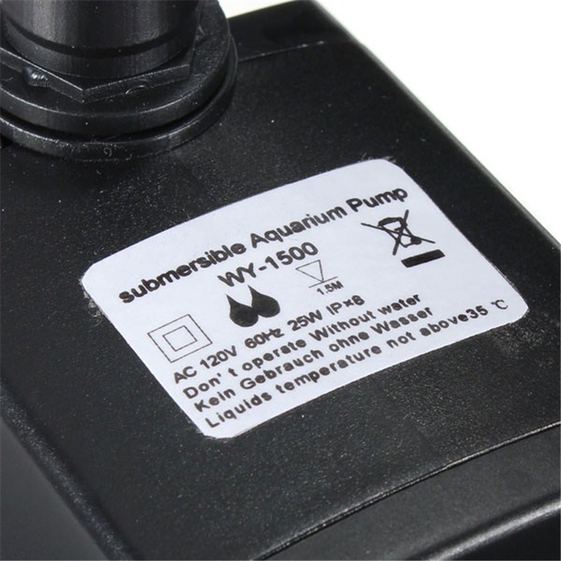 brand new submersible fish tank aquarium pond fountain air water pump 1600l/h 2.7m us-120v