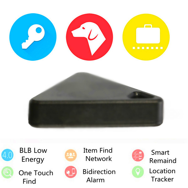 brand new triangle portable bluetooth anti-lost device key item pet kids luggage bag tracer finder 2 colours