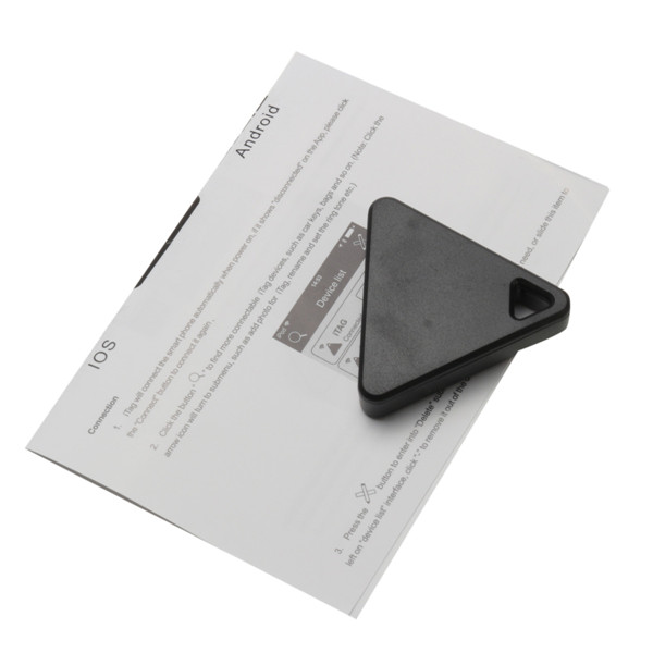 brand new triangle portable bluetooth anti-lost device key item pet kids luggage bag tracer finder 2 colours