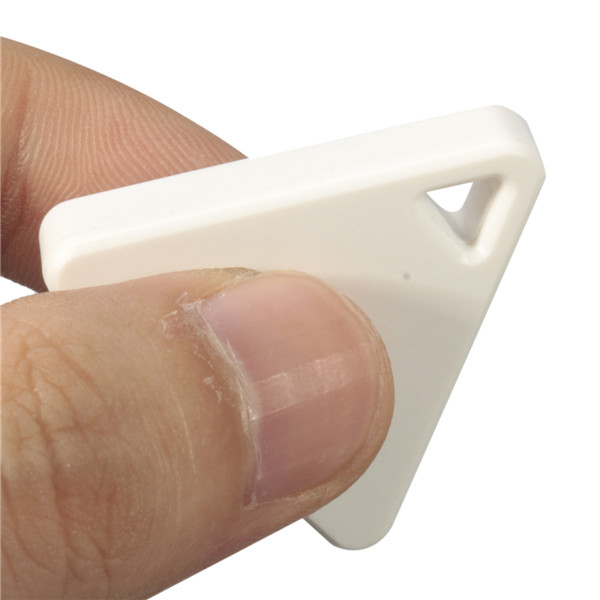 brand new triangle white overvalue bluetooth anti-lost device key modern design item pet kids luggage bag durable tracer finder