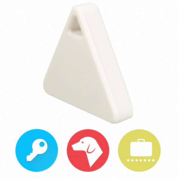 brand new triangle white overvalue bluetooth anti-lost device key modern design item pet kids luggage bag durable tracer finder