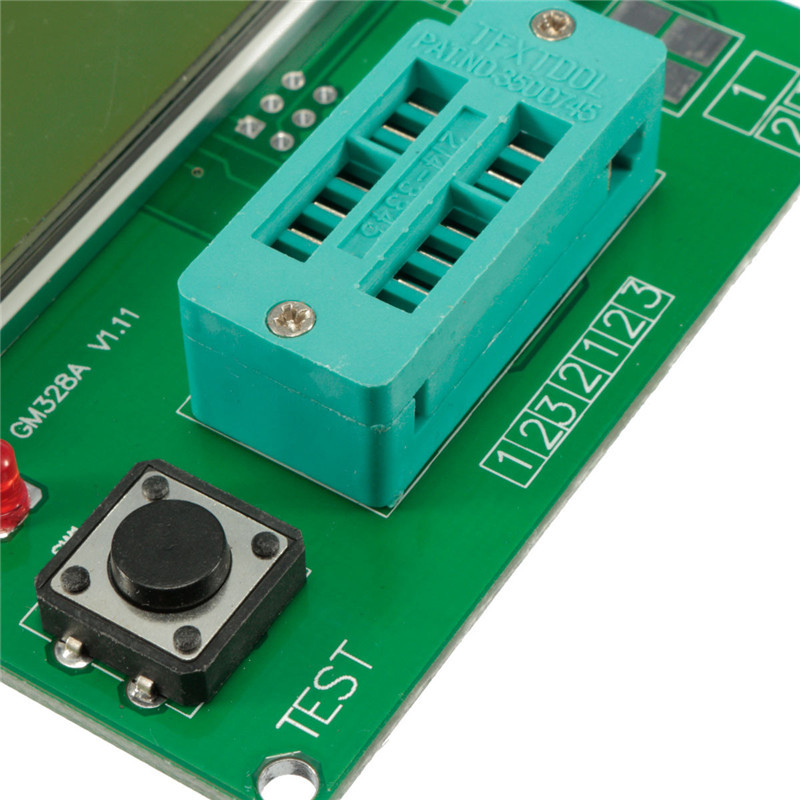 brandnew all in 1 gm328 lcd display component tester transistor esr meter cymometer square wave generator