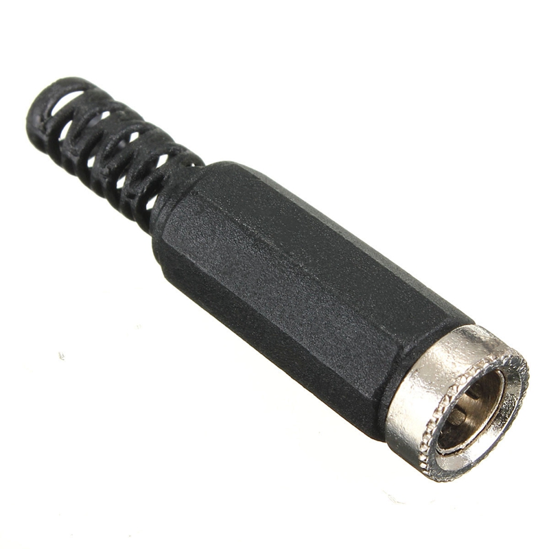 excellent quality 5.5mmx2.5mm female dc power plug socket jack adapter connector socket adapter black color