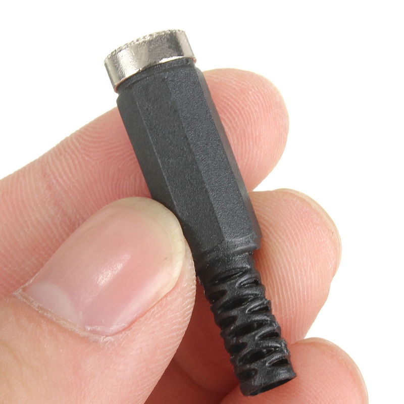 excellent quality 5.5mmx2.5mm female dc power plug socket jack adapter connector socket adapter black color
