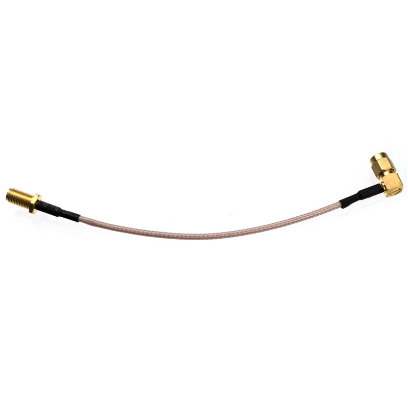 excellent quality 5pcs sma female bulkhead to sma male ra plug right angle pigtail cable rg316 15cm