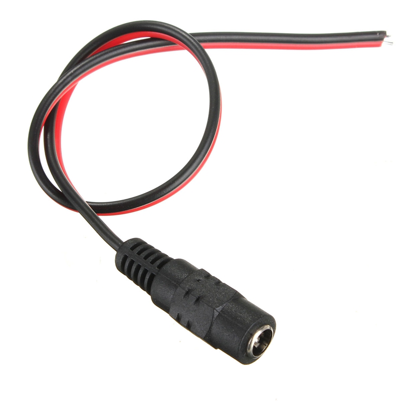 excellent quality new 5.5mmx2.1mm female dc wire power plug lead cord coax cables for cctv camera