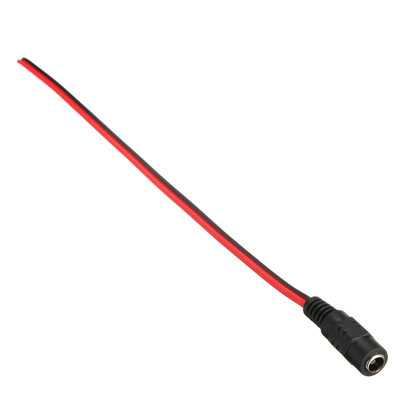 excellent quality new 5.5mmx2.1mm female dc wire power plug lead cord coax cables for cctv camera