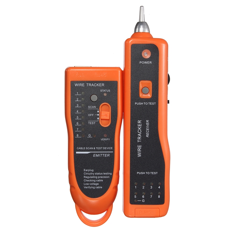 excellent quality telephone phone rj45 rj11 wire tracker tracer ethernet lan network cable tester finder networking