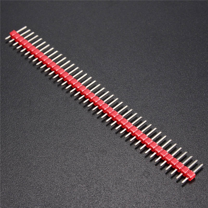 high-end 12pcs multicolor 2.54mm 40pin single row straight male pin header strip 6-color