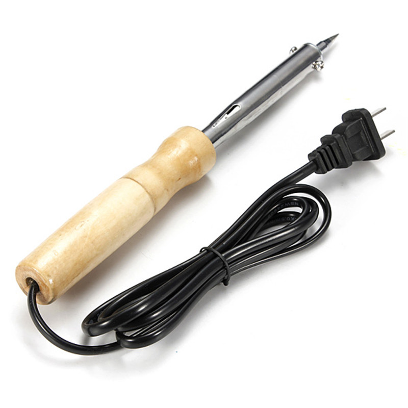 high end pencil tip welding solder soldering iron with wood handle 80w selected heat profession tool