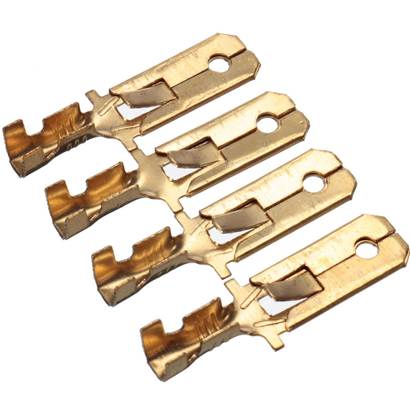 hight quality 4 way pin 6.3mm car electrical terminal block multi connector plug socket kit