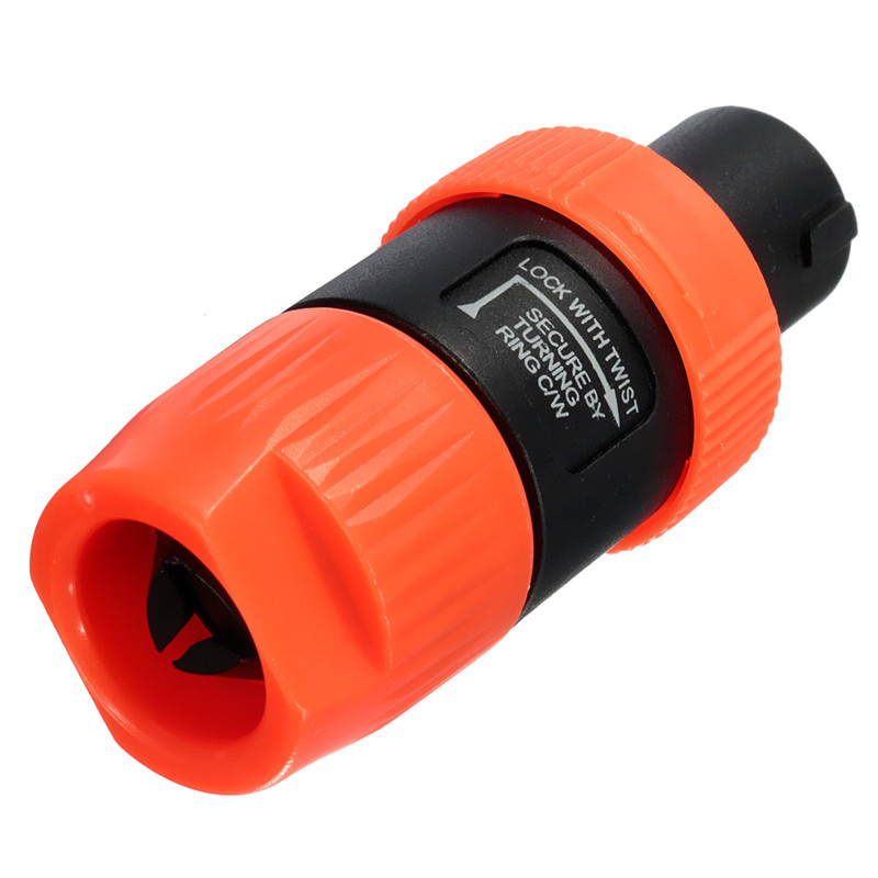 hight quality 69mm speakon nl4fc 4 pole speakon plug male speaker audio cable connector orange hight quality 69mm speakon nl4fc 4 pole speakon plug male speaker audio cable connector orange