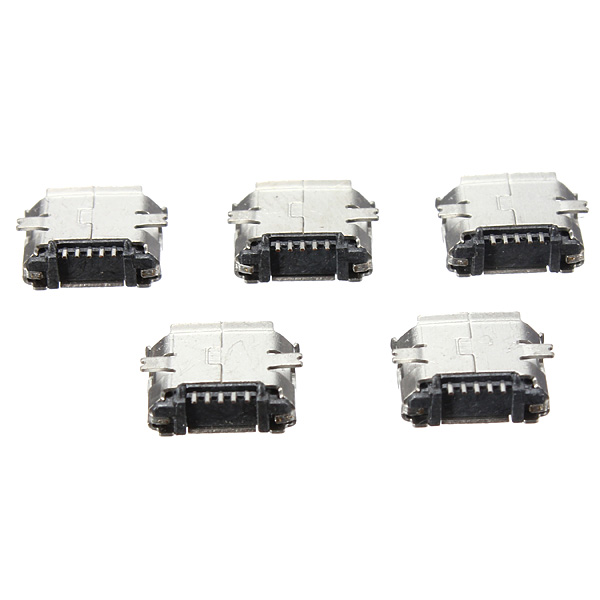micro usb 4 legs type b female 5pin smt socket jack connector plug usb widely used in tablet phones and pda