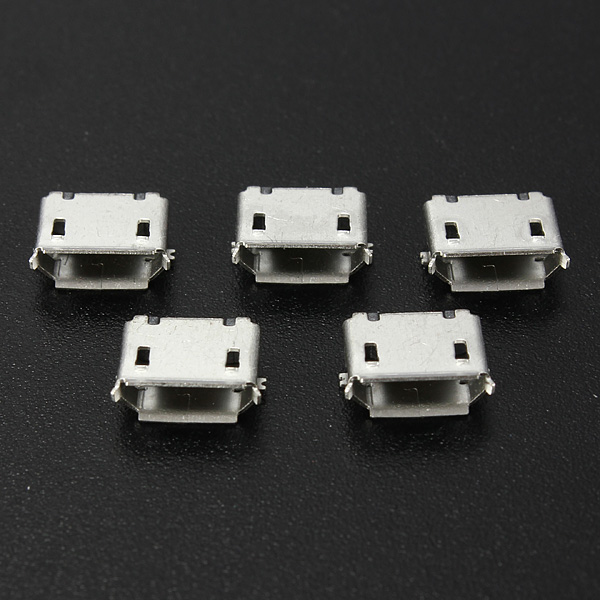 micro usb 4 legs type b female 5pin smt socket jack connector plug usb widely used in tablet phones and pda