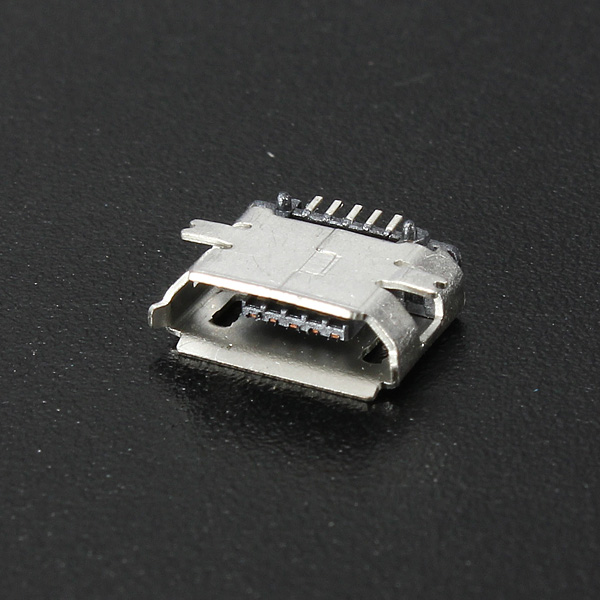 micro usb 4 legs type b female 5pin smt socket jack connector plug usb widely used in tablet phones and pda