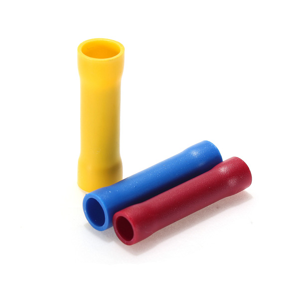 new 100pcs assorted insulated straight wire butt connector electrical crimp terminals