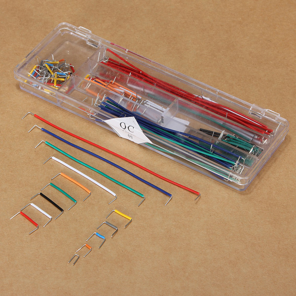 new 140pcs u shape solderless breadboard jumper cable wire kit box for arduino shield new 140pcs u shape solderless breadboard jumper cable wire kit box for arduino shield