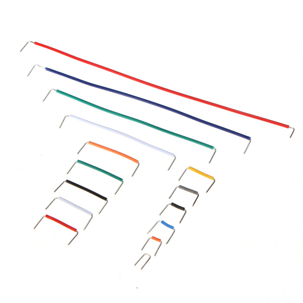 new 140pcs u shape solderless breadboard jumper cable wire kit box for arduino shield