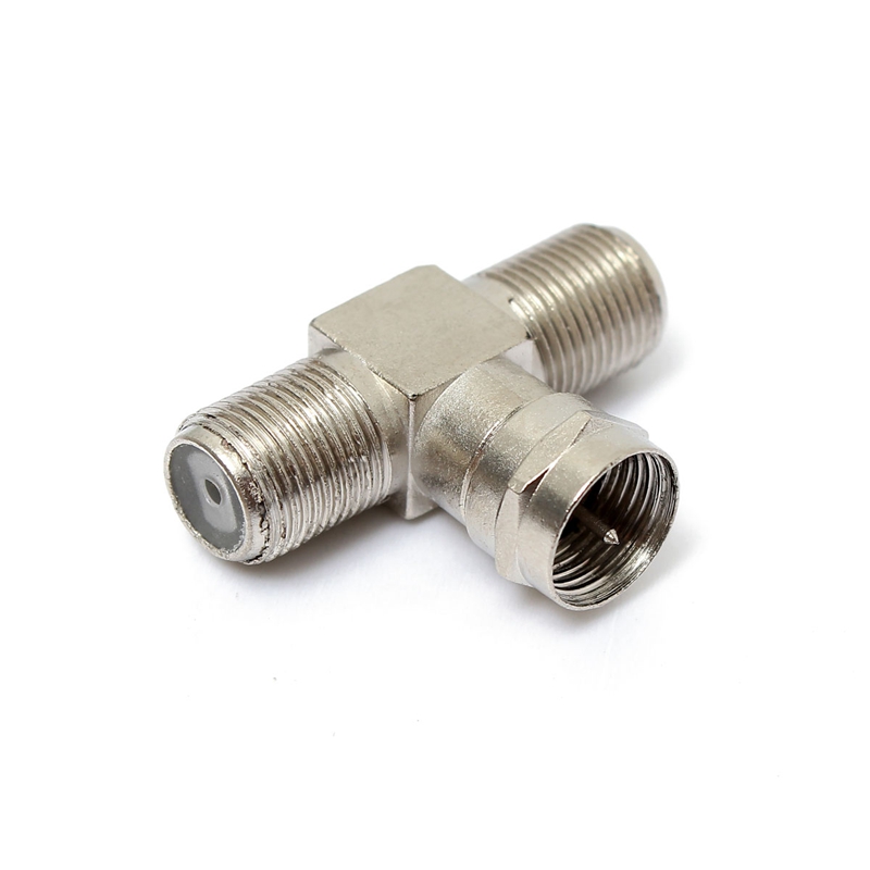 new 1pc 2 way f-type splitter combiner tv virgin cable sky satellite view silver excellent quality new 1pc 2 way f-type splitter combiner tv virgin cable sky satellite view silver excellent quality