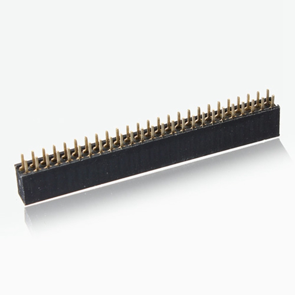 new 2.54mm double row female straight header socket long pin strip 2x25pins new 2.54mm double row female straight header socket long pin strip 2x25pins