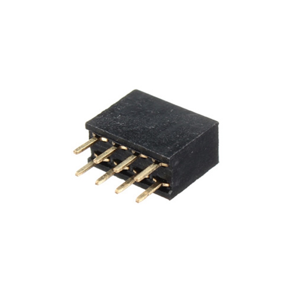 new 2.54mm double row female straight header socket long pin strip