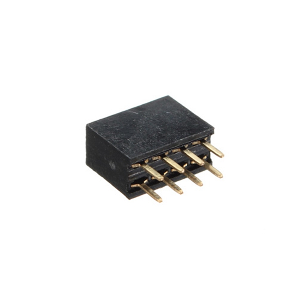 new 2.54mm double row female straight header socket long pin strip